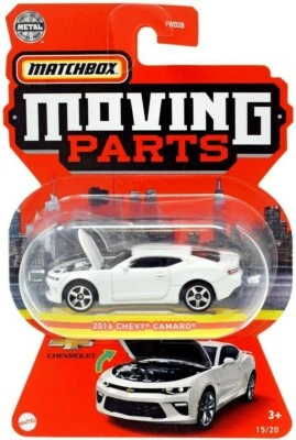 MATCHBOX "MOVING PARTS" 2016 CHEVY CAMARO NR. 15/20 SCALA 1/64 DIE-CAST METAL - Immagine 1 di 4