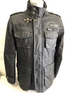 Man Jacket Lee Cooper Keyven 100% Cotton SIZE S Black New - Picture 1 of 8