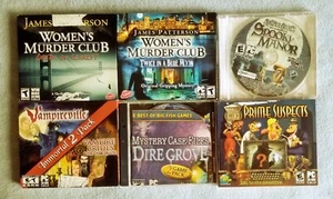 Lot of 6 PC Games Vintage Immortal 2 Pack, Prime Suspects, Vampireville 2 Pack + - Picture 1 of 2