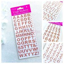 Gold Number & Letters Scrapbooking Stickers