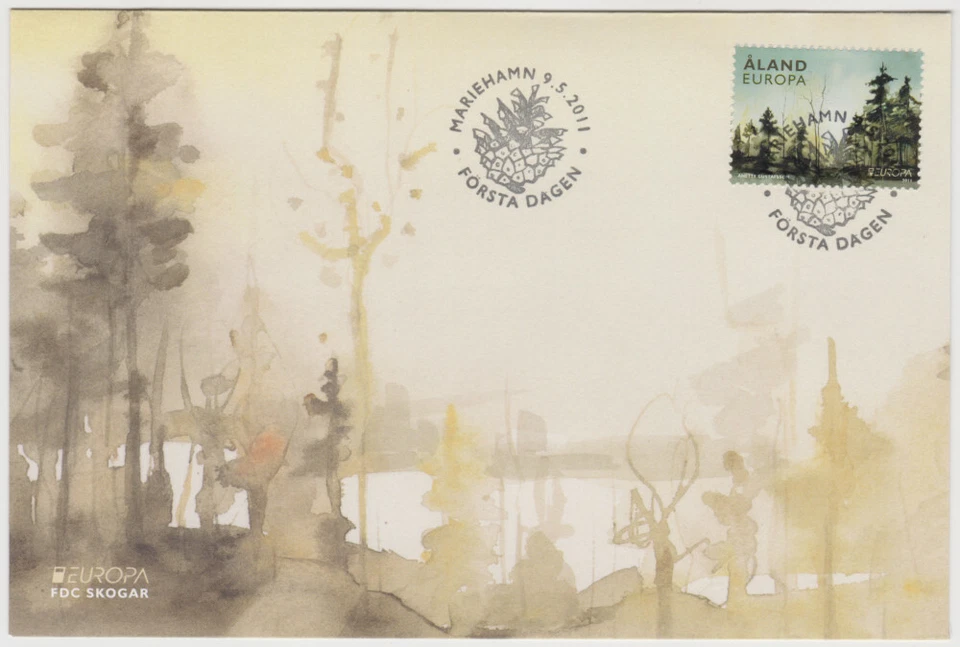 Aland FDC 2011 Europa Forest, Mint - Image 1 of 1