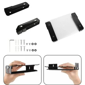 Metal Wall Storage Bracket Adjustable for Universal Laptop / Tablet Stand Black - Bild 1 von 12
