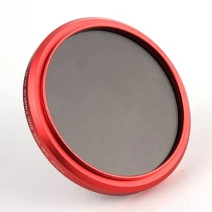 FOTGA 77mm Adjustable Fader Variable ND Filter ND2 to ND400 Red Ring Newlist - Picture 1 of 11