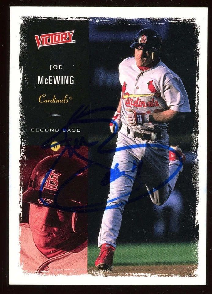 2000 Upper Deck JOE MCEWING Signed Card autograph AUTO CARDINALS METS - Image 1 of 1