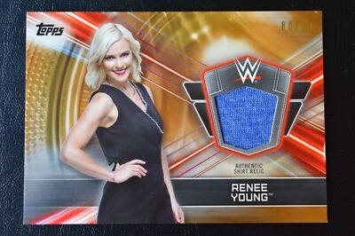 2019 Topps WWE Road to WrestleMania  Shirt Relics Bronze Renee Young /99 - Image 1 of 2