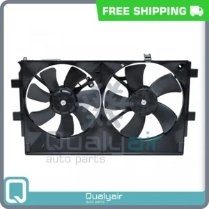 Dual A/C Radiator Cooling Fan Assembly w/ Motor for 08-17 Mitsubishi Lancer - Picture 1 of 7