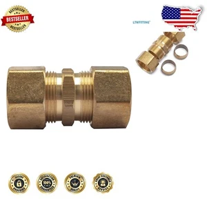 Versatile Brass Compression Union - 3/4-Inch OD, 10 Pieces Lightweight Set - Picture 1 of 3