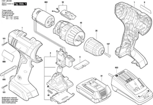 Bosch Schnellspannbohrfutter Spannfutter Bohrfutter für GSR 1080-LI 3601JA8900 - Bild 1 von 1
