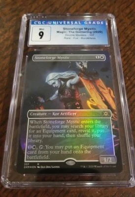 Top Pop Stoneforge Mystic Borderless FOIL Double Masters CGC 9 MINT 2XM MTG - Image 1 of 2
