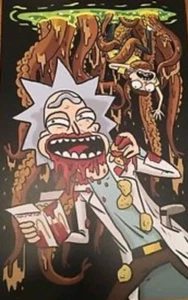 Rick and Morty Szechuan Sauce Poster by Show Artist Kyle Starks 17 x 11 RARE - Picture 1 of 1