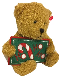 Ty Beanie Baby Ho Ho Ho Gold Bear 2006 Christmas Greetings Retired 21 Dec 2006 - Picture 1 of 9