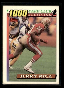 1991 Topps #1 Jerry Rice 1000 Yard Club (Two Asterisks) San Francisco 49ers - Picture 1 of 2