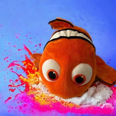 Disney Store Nemo Peluche Suave Muñeca Talla 16" Buscando a Nemo Pez Grande Naranja Foto 1 de 3