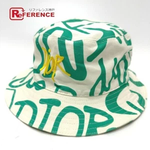 Dior Shawn Stussy collaboration bucket hat bob hat Green/White USED - Picture 1 of 10