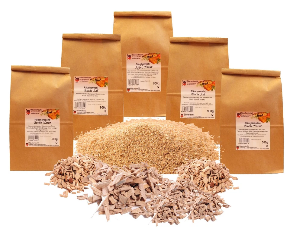 Räuchermehl➤ Räucherspäne➤ 900g ✓Räucherchips ✓Räuchernhaken ✓Räuchergewürze TOP - Bild 1 von 1