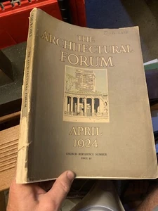 DAS ARCHITEKTURFORUM 1924 Kirche Referenzausgabe Design selten - Bild 1 von 12