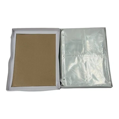 50 páginas de fotos transparentes línea C para fotos de 3,5 x 5 3 agujeros perforados 11,25 x 8,13 Foto 1 de 4