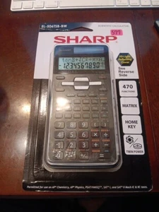 Sharp EL-506 TSB-BW Scientific Calculator Twin Power Battery & Solar Hard Case - Picture 1 of 1