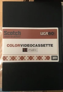 SCOTCH UCA-60 BROADCAST VIDEO COLOR CASSETTE NEW IN CASE WITH LABEL - Picture 1 of 4