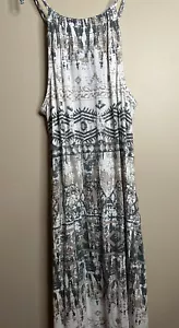 Lascana Damenkleid geflochtene Riemen neu gedämpfte Grün-/Beige-Töne Größe 6 - Bild 1 von 8