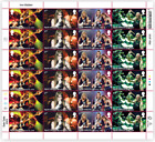 Iron Maiden Half Sheet 1St Class Stamps Royal Mail Stamps Free Delivery ?