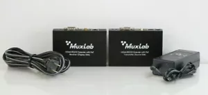 Muxlab 500454-POE HDMI/RS232 Ext Kit W PoE 110-220V A418 - Picture 1 of 5