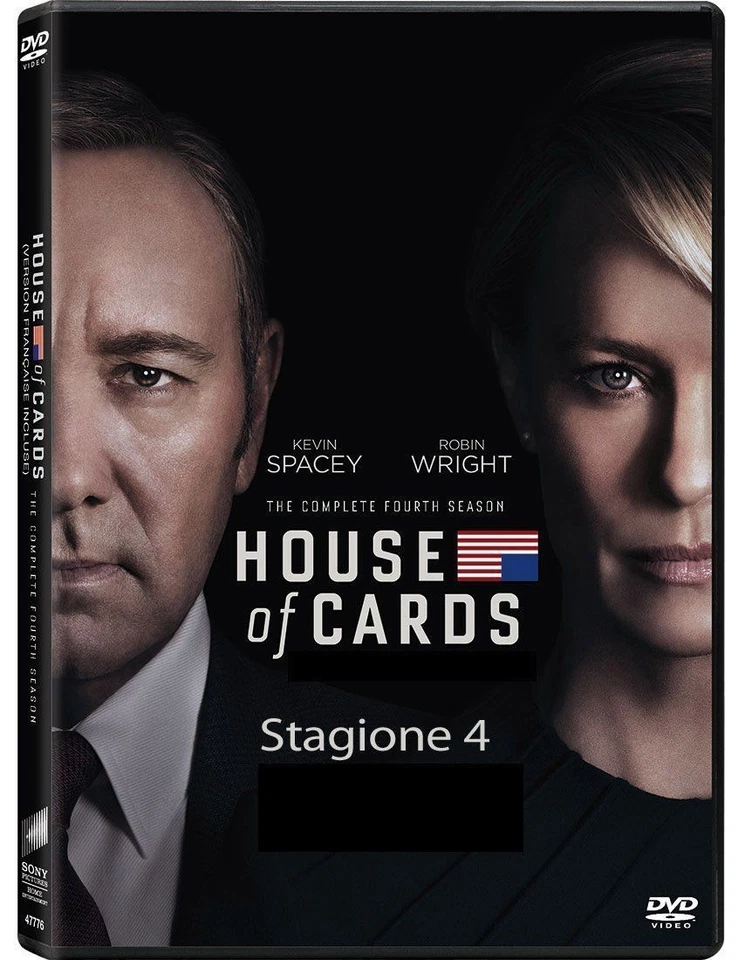 House Of Cards - Serie Tv - Stagione 4 - Cofanetto Con 4 Dvd - Nuovo Sigillato - Immagine 1 di 1