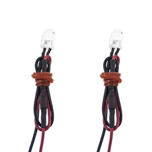 with inline resistor White Motorcycle Turn Signal 2x 12v 5mm LED Diode Display - Picture 1 of 3