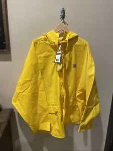 Carhartt Yellow Waterproof Double Rain Jacket Size 3XL Regular Herren Neu mit Etikett - Bild 1 von 9