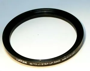 62mm to 67mm lens ring step Up threaded male to female thin profile wide angle - Picture 1 of 6