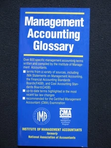 Management Accounting Glossar National Association of Accountants - Bild 1 von 2
