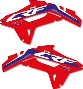 Honda CRF 250 R Radiator shroud stickers "Origin" style suits 2022 2023 models - Picture 1 of 2