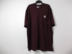 Carhartt Hemd Erwachsene 2XL XXL Rot Tasche Logo Freizeit Arbeit Herren Loose Fit  - Bild 1 von 12