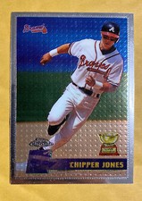1996 Topps Chrome All Star Rookie Cup Chipper Jones #52 Atlanta Braves
