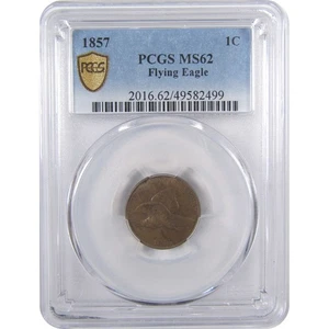 1857 Flying Eagle Cent MS 62 PCGS Penny Uncirculated SKU:I17923 - Picture 1 of 4