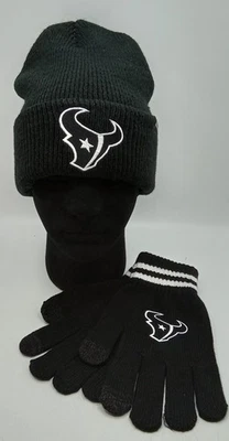 Houston Texans NFL Ultra Juego Invierno Gorro con Cálidos Guantes Pantalla Táctil Adulto Foto 1 de 4