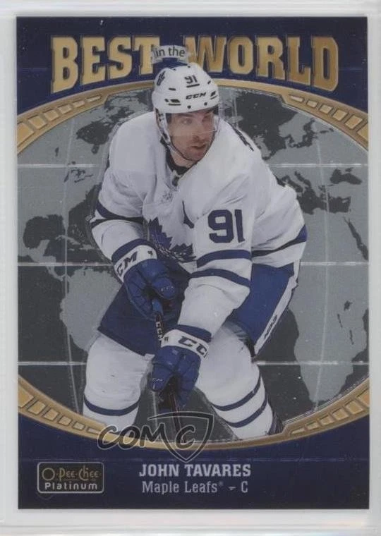 2019-20 O-Pee-Chee Platinum Best in the World John Tavares #BW-3 - Image 1 of 2