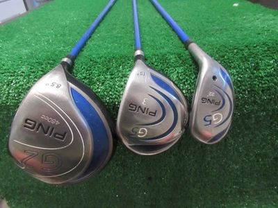 PING G2 G5 8.5* DRIVER 3 WOOD & 22* HYBRID SET PROLAUNCH REGULAR GRAPHITE RH - Image 1 of 4