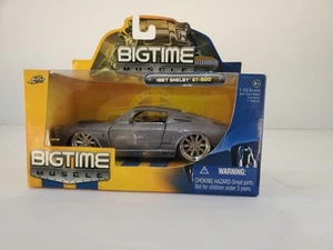 Jada 1967 Ford Shelby Mustang GT-500 Metallic Gray 1/32 Scale Striped Model - Picture 1 of 7