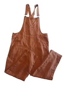Mono Aerie Rust Marrón Mezcla Lino MUJER TALLA PEQUEÑA PETITE - Imagen 1 de 4