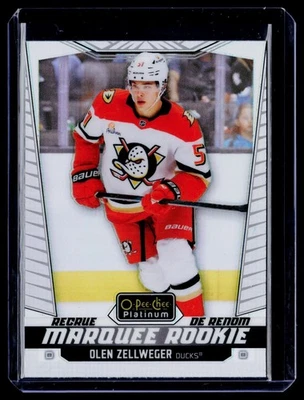2024-25 OPC Platinum - Olen Zellweger #207 Marquee Rookie RAINBOW - Image 1 of 3