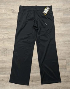 Under Armour Storm Sweatpants Womens Large Black ColdGear Water Resistant Loose - Picture 1 of 13