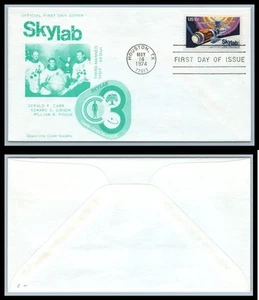 US FDC # 1529 10c Skylab green, 3rd Visit Space City s 1974, 9p9823 - Picture 1 of 1