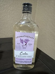 1 Bath & Body Works Aromaterapia Calmo Legno di Cedro Arancione Lavaggio Schiuma Bagno Doccia Gel - Foto 1 di 5