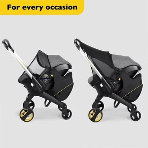 1 Piece 2 In 1 Black Mommy Storage Bag Stroller Accessories Mom Backpack - Picture 1 of 8