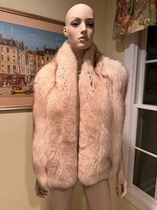 60"- 16" White Cream Arctic Blue Fox Real Fur Scarf Neck Wrap Stole Hollywood - Picture 1 of 8