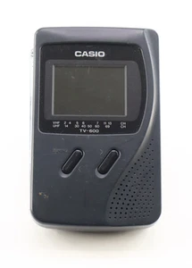 Vtg 90's Casio TV-600B Handheld TV Television Turns On See Video - Picture 1 of 9