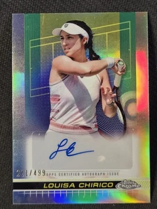 2024 Topps Cromo Tenis Louisa Chirico Autógrafo Auto Refractor #/499 - Imagen 1 de 3