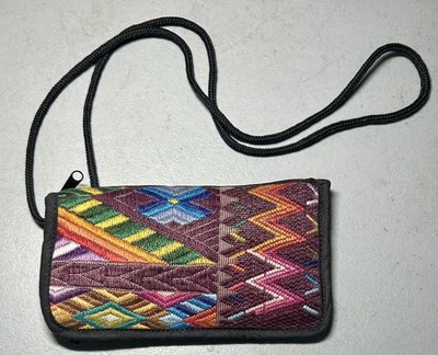 Винтажный бумажник Guatemala Huipil ручной работы хлопок многоцелевой солнцезащитные очки держатель чехол 🼼 - Изображение 1 из 4