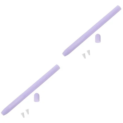  2pcs Non-slip Stylus Pen Case Silicone Protective Cover Compatible for Apple - Image 1 of 4